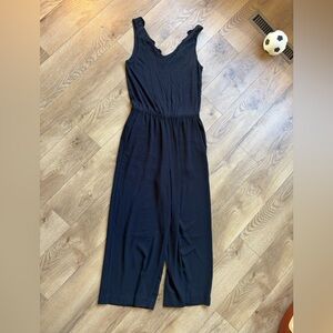 Loft Women’s Black Sleeveless Jumpsuit